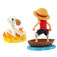 PREORDER ONE PIECE WORLD COLLECTABLE FIGURE LOG STORIES-MONKEY.D.LUFFY & GOING MERRY-