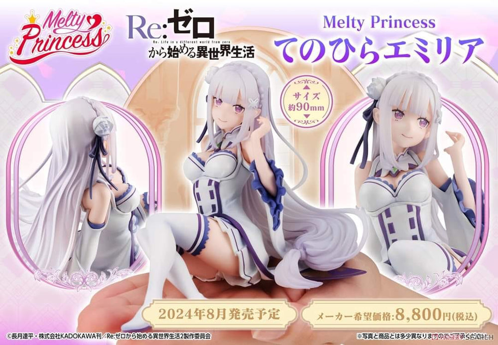 PREORDER MegaHouse - Melty Princess Re: Life in a different world from zero Palm Size Emilia