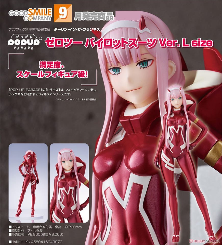 PREORDER POP UP PARADE Zero Two: Pilot Suit Ver. L Size