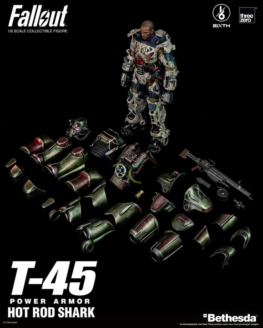 PREORDER Threezero - 1/6 T-45 Hot Rod Shark Power Armor