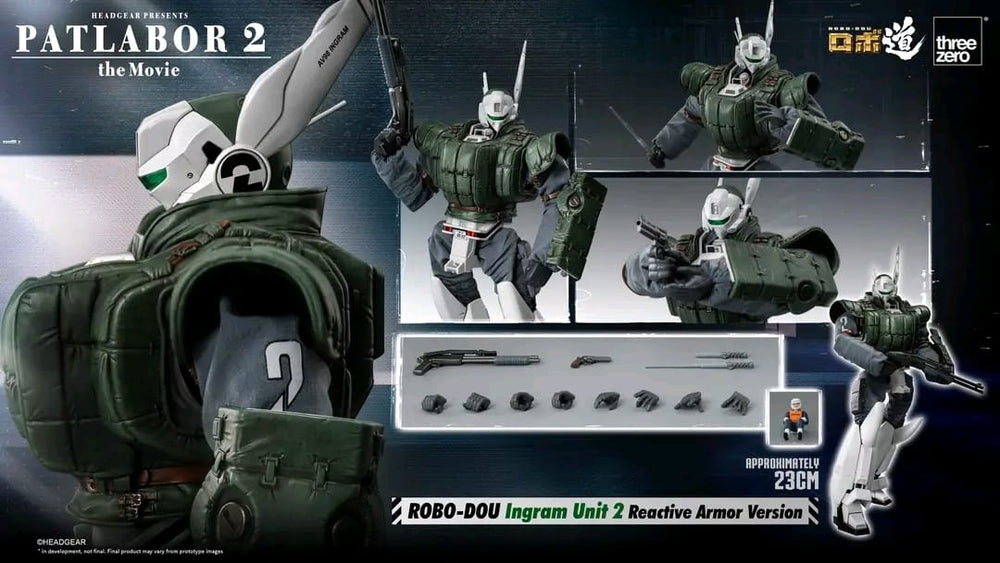 PREORDER Threezero - 3Z0505 Info: Patlabor 2: The Movie - ROBO-DOU Ingram Unit 2 Reactive Armor Version