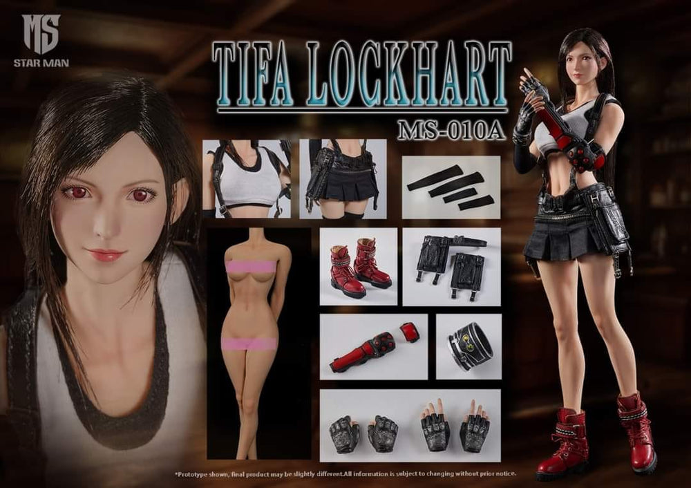 PREORDER STAR MAN - 1/6 Tifa Lockhart white tank top and black short skirt version MS-010A