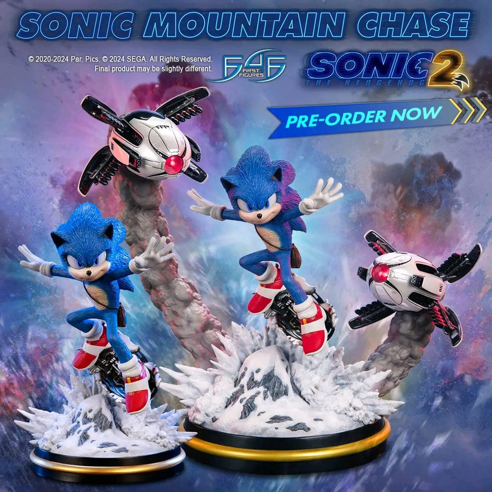 PREORDER First 4 Figures - Sonic the Hedgehog 2 - Sonic Mountain Chase