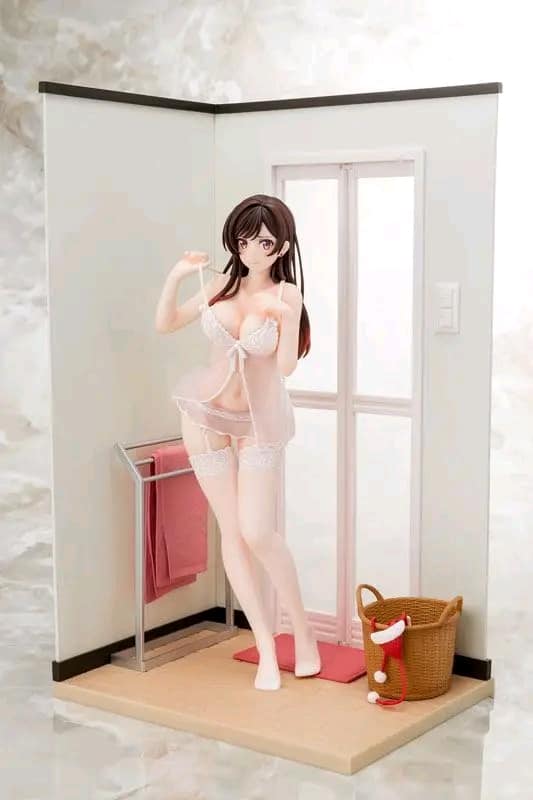 PREORDER Hakoiri-musume inc. - 1/6 scaled pre-painted figure Rent-A-Girlfriend MIZUHARA Chizuru in see-through lingerie figure Angel White Ver.