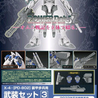 PREORDER PLUM - X-4+(PD-802) WEAPON SET3[Shoulder Parts For Mounting Weapons&DRu35 MLC&M7A Gatling Gun] (re-run)