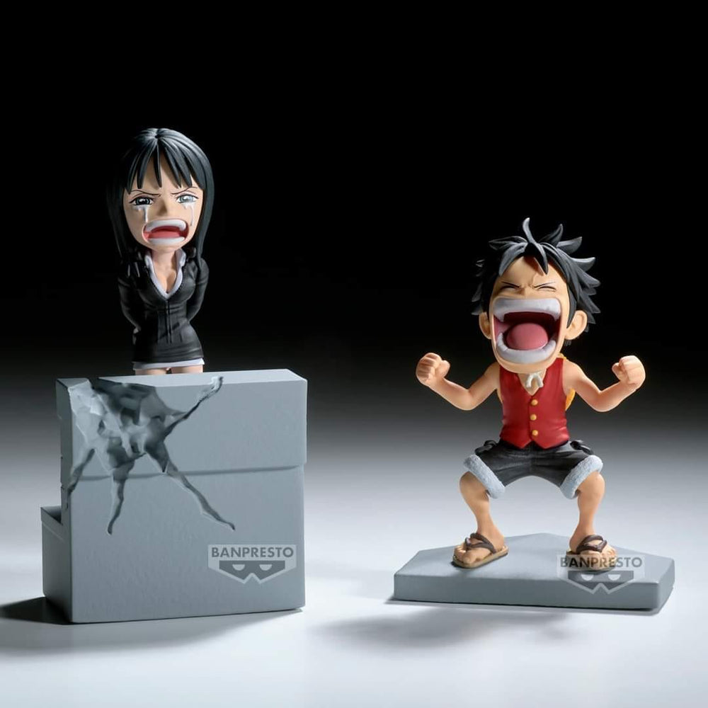 PREORDER ONE PIECE WORLD COLLECTABLE FIGURE LOG STORIES-MONKEY.D.LUFFY & NICO ROBIN-