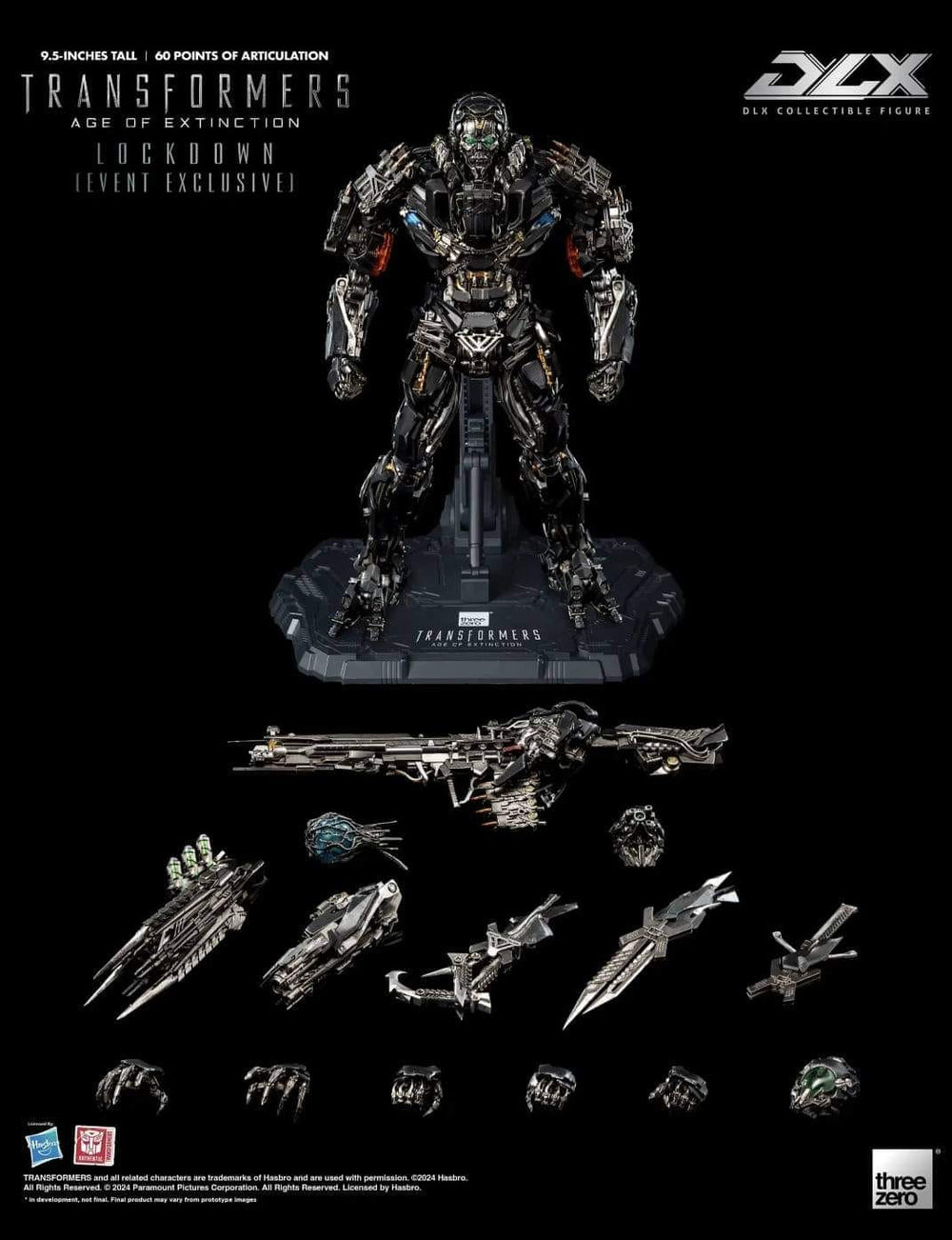 PREORDER Transformers:320811 Age of Extinction DLX Lockdown (Event Exclusive)