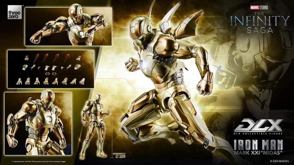 PREORDER Threezero Marvel The Infinity Saga DLX Iron Man Mark XXI Midas 3Z08300C0