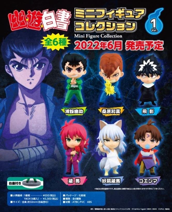 PREORDER Pierrot - YuYu Hakusho Minifigure Collection Vol.1