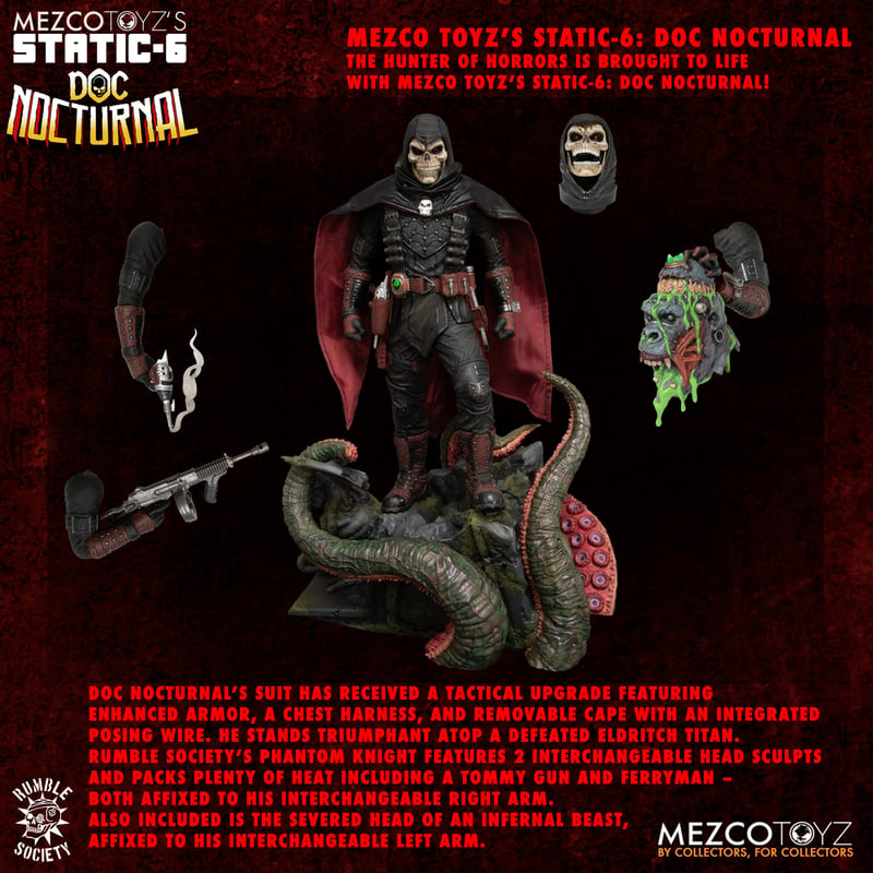 PREORDER Mezco Toyz’s Static-6: Doc Nocturnal