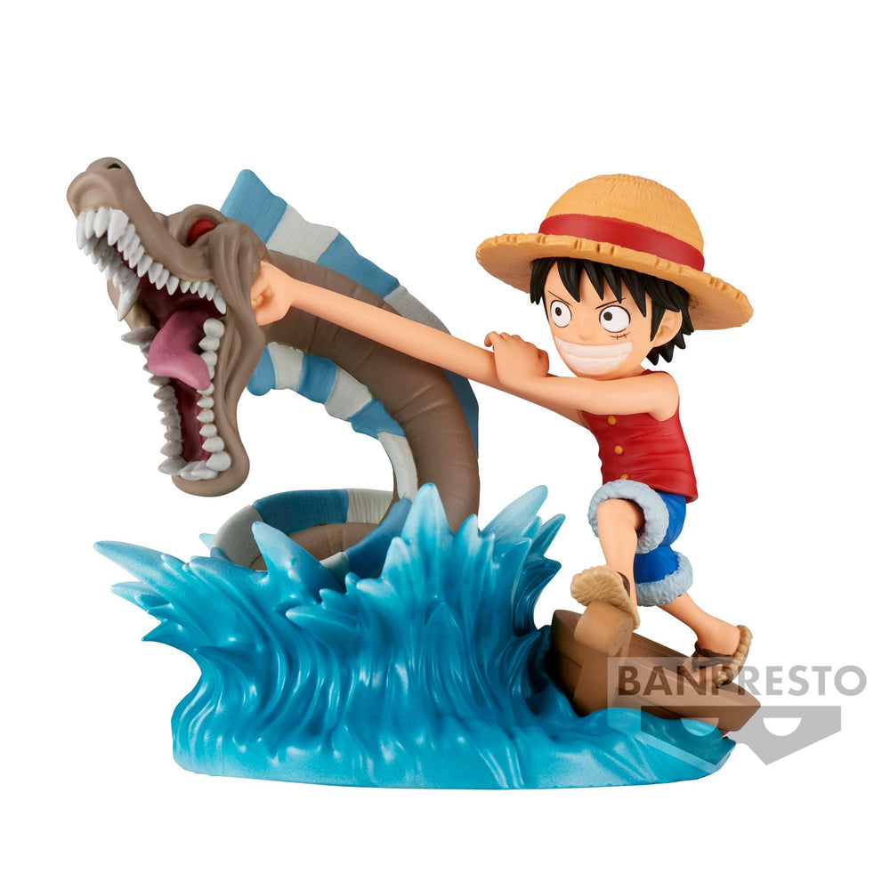 PREORDER ONE PIECE WORLD COLLECTABLE FIGURE LOG STORIES-MONKEY.D.LUFFY VS LOCAL SEA MONSTER-