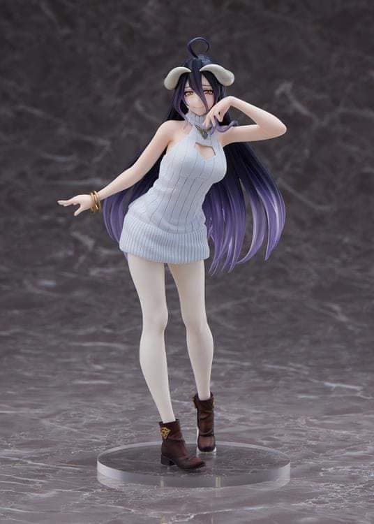 PREORDER TAITO Overlord IV AMP Coreful Figure Figure - Albedo (Knit Dress Ver.) Renewal Edition