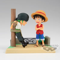 PREORDER ONE PIECE WORLD COLLECTABLE FIGURE LOG STORIES-MONKEY.D.LUFFY&RORONOA ZORO-