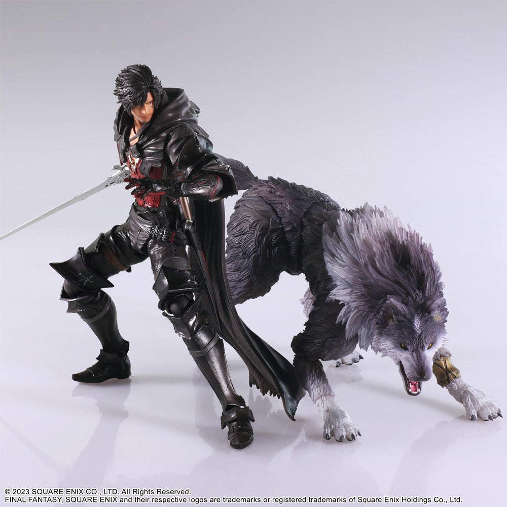 PREORDER Square Enix - Final Fantasy XVI Bring Arts Action Figure - Clive Rosfield & Torgal