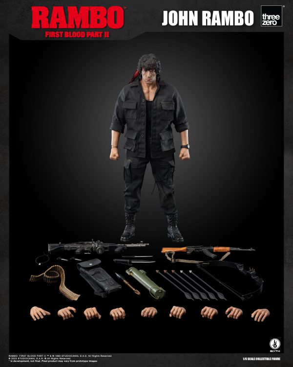 PREORDER Threezero - Rambo: First Blood Part II - 1/6 John Rambo