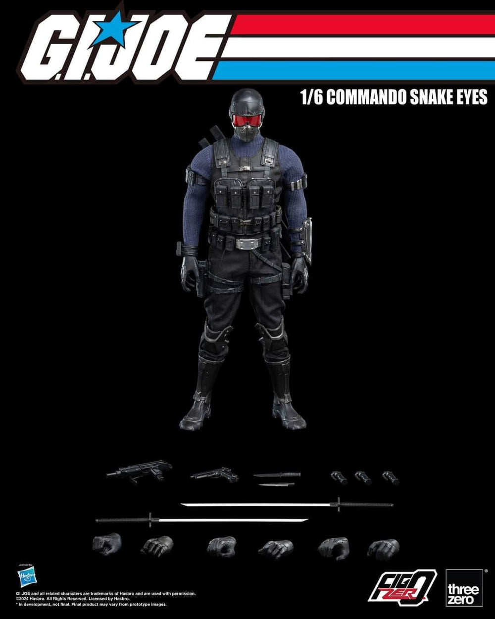 PREORDER ThreeZero - G.I. Joe - FigZero 1/6 Commando Snake Eyes