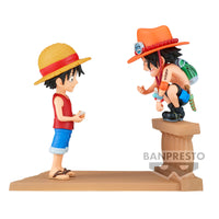 PREORDER ONE PIECE WORLD COLLECTABLE FIGURE LOG STORIES-MONKEY.D.LUFFY & PORTGAS.D.ACE-
