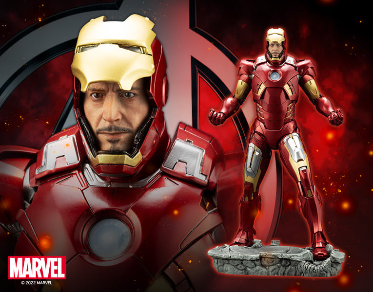 PREORDER Marvel Avengers Movie - 1/6 Scale Iron Man Mark 7 ARTFX Statue (No Led Lightup Feature)