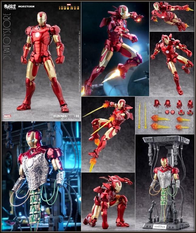 PREORDER Avengers - Iron Man Mark III / MK 3 (Deluxe Version with Die-cast Metal Frame)